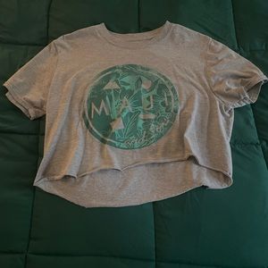 Originally long sleeve, made it into a crop top, size medium